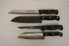 4 pc J. A. Henckels EverSharp Pro Stainless Steel Serrated Blades Knife Set