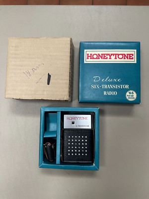 Honeytone Deluxe 6 Transistor Radio - 1965 New Model