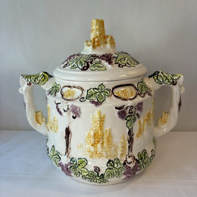 Vintage Rare 1965 R. CORDOVA German Castle Tureen Punch / Soup Bowl / Cookie Jar
