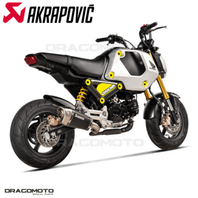 HONDA MSX 125 / GROM 2021-2023 Exhaust AKRAPOVIC Titanium Black RC