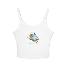 This is me if you even care kitten top / spring / summer