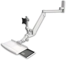 ICW Titan Elite Paralink LCD mount w/ 20" T2 arm wall mount keyboard tray