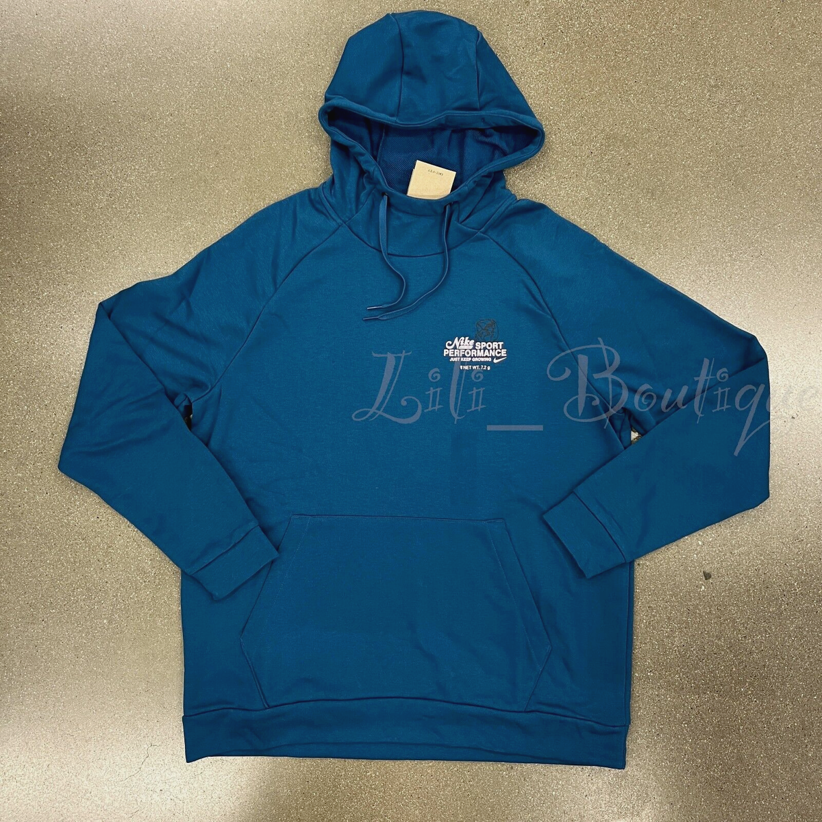 Nike Men's Dri-FIT GFX Pullover Hoodie FN3285-476 Court Blue Pink