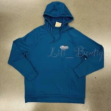 Nike Men's Dri-FIT GFX Pullover Hoodie FN3285-476 Court Blue Pink NWT Size XL