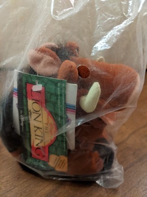 Lion King Pumbaa Disney 8'' Bean Plush Factory Sealed Warthog VTG *no sound*
