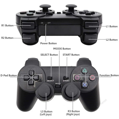 Wireless Controller For PS2/PS1 Gamepad Dual Vibration Shock For Sony Playstatio - Picture 3 of 9