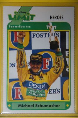 Michael Schumacher  - 1994 Disney Limit card - Heroes edition - German card