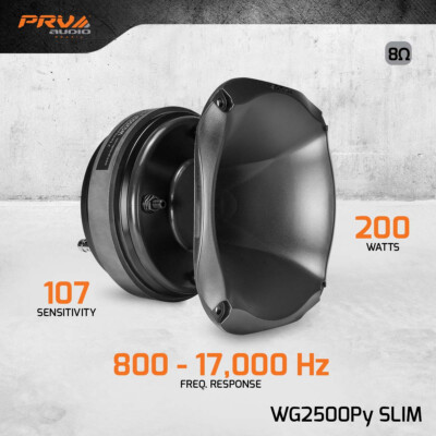 PRV 2″ Horn Driver WG2500Py SLIM 200 Watts - Shallow Mount High