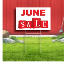 June Sale Coroplast Sign Plastic Indoor Outdoor Yard Sign