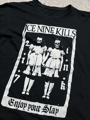 Ice Nine Kills horror metal band t shirt black short sleeve tee