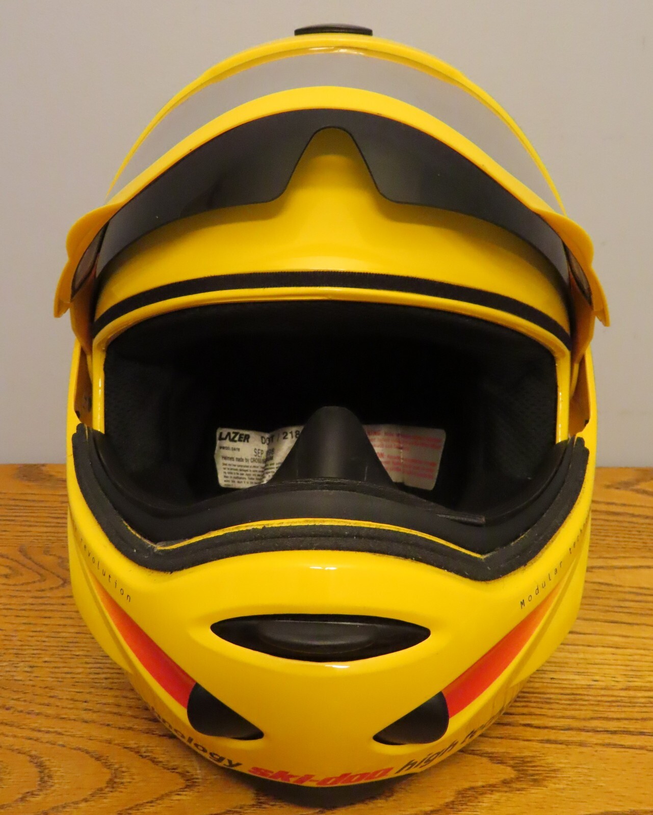 SkiDoo Bombardier Lazer Snowmobile Helmet Advanced Modular Technology