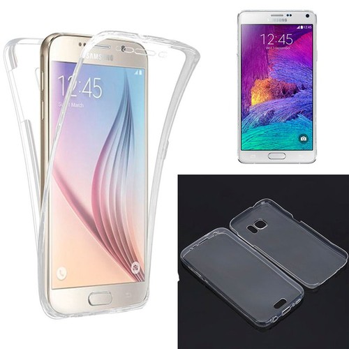FUNDA SILICONA TRANSPARENTE DELANTERA TACTIL Y TRASERA SAMSUNG GALAXY EDGE | eBay