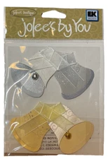 Gold/Silver Bells~Wedding~Dimensional Scrapbook Sticker Embellish~Jolee'By You