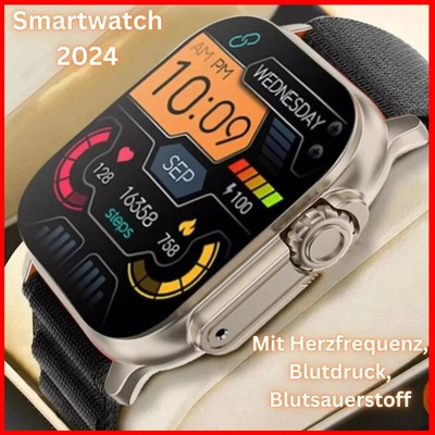 Smartwatch Damen Herren für Android iOS Fitnessuhr Pulsuhr Schrittzähler Sport