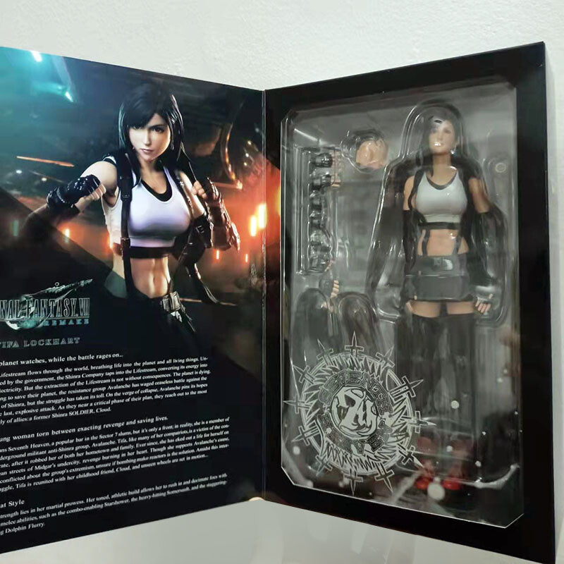 Play Arts Kai Tifa Lockhart Final Fantasy VII 10" Action Figure Collection New