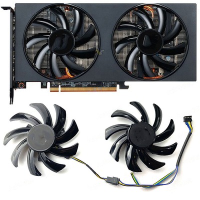 Pair Fan for POWERCOLOR RX6500XT/6600/6600XT/6650XT/6700 Athletic Edition #YS