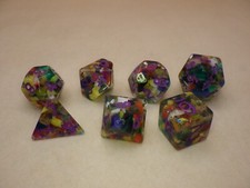 Recycled Dice with Purple Number Poly Dice Se...