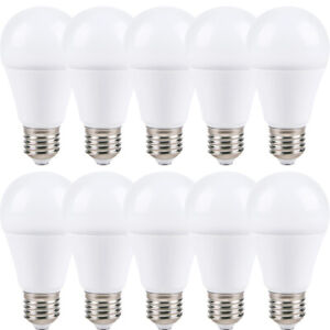 10 x LED Bulbs Pear Shape 12W = 75W E27 Matte 1055lm A19 a warm white 2700K