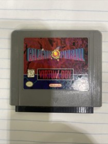 Virtual Boy Games Red Alarm and Galactic Pinball Lot of 2 Untested