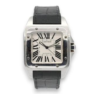 OROLOGIO DA POLSO UOMO CARTIER SANTOS 100 XL W20073X8 AUTOMATICO ACCIAIO INOX CON SCATOLA
