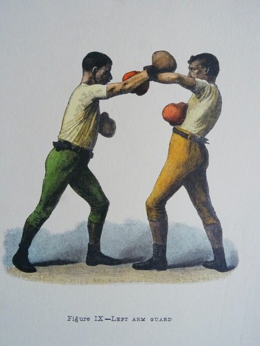 Set of 4 Boxing Print from a Victorian Engraving - Picture 2 of 6