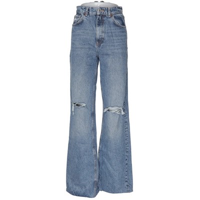 Zara, Jeans, Größe: 36, Blau, Baumwolle, Einfarbig, Denim, Damen #HQL