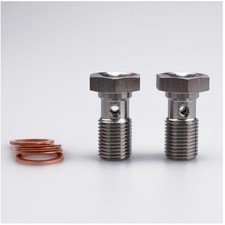 Stainless Steel Banjo Bolt Set, M10x1.0 Threa...