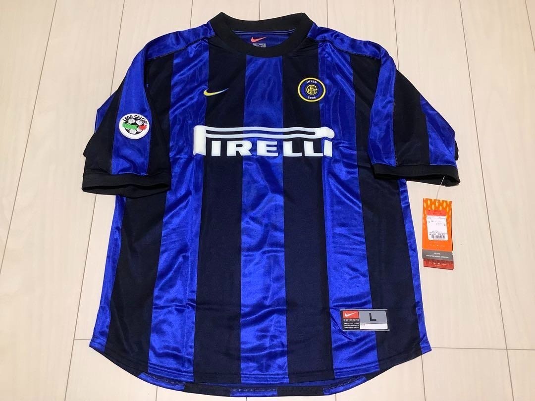 （希少）1999-00 Inter Milan Nike Sweat Top Vintage Nike Inter Milan 1999/2000 Football Training