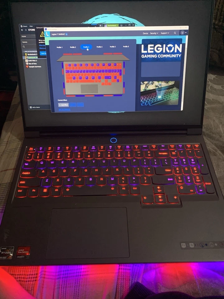 ¡Se ve muy bien laptop! Lenovo Legion 16ARHA7 Ryzen 3TB Ssd 32GB Ram 10gb Vram Foto 4 de 4
