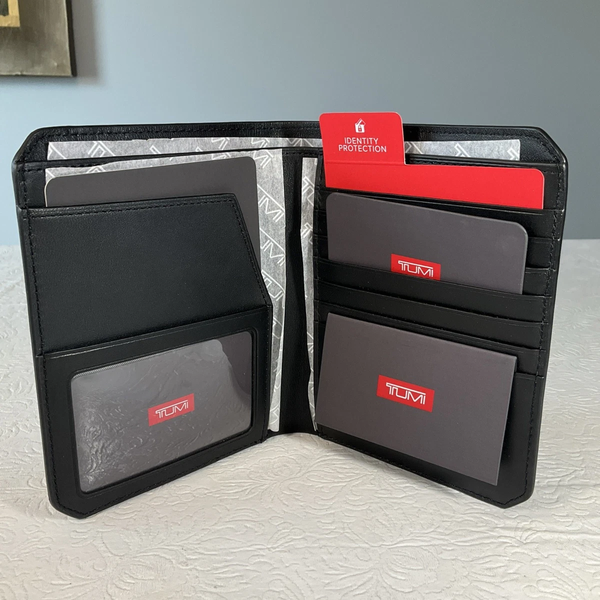 Soporte Para Tarjetas De Identificación Con Correa Retráctil - Funda De Piel Sintética, Ventana Transparente, Para Trabajo Y Viajes
