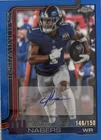 2025 Topps Chrome Malik Nabers Chrome Autographs (RAW)