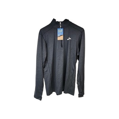 Brooks Dash 1/2 Zip 2.0 Frosted htr black Men's M New