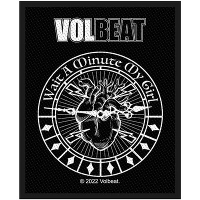 Volbeat Woven Patch Wait A Minute My Girl new Official Black One Size