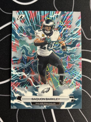 Saquon Barkley Topps Resurgence 2026  Eagles Light Blue And Pink Shock #80