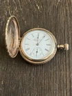 ANTIQUE AMERICAN WALTHAM 14K GOLD FILLED POCKET WATCH  1895 WORKING RUNNING