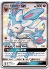 Sylveon GX SV76/SV94 Hidden Fates Shiny Vault Shiny Holo Rare Pokemon Card - HP