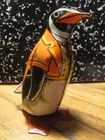 Vintage 1930’s 1940’s J. Chein Tin Litho Wind-Up Waddling Penguin Toy