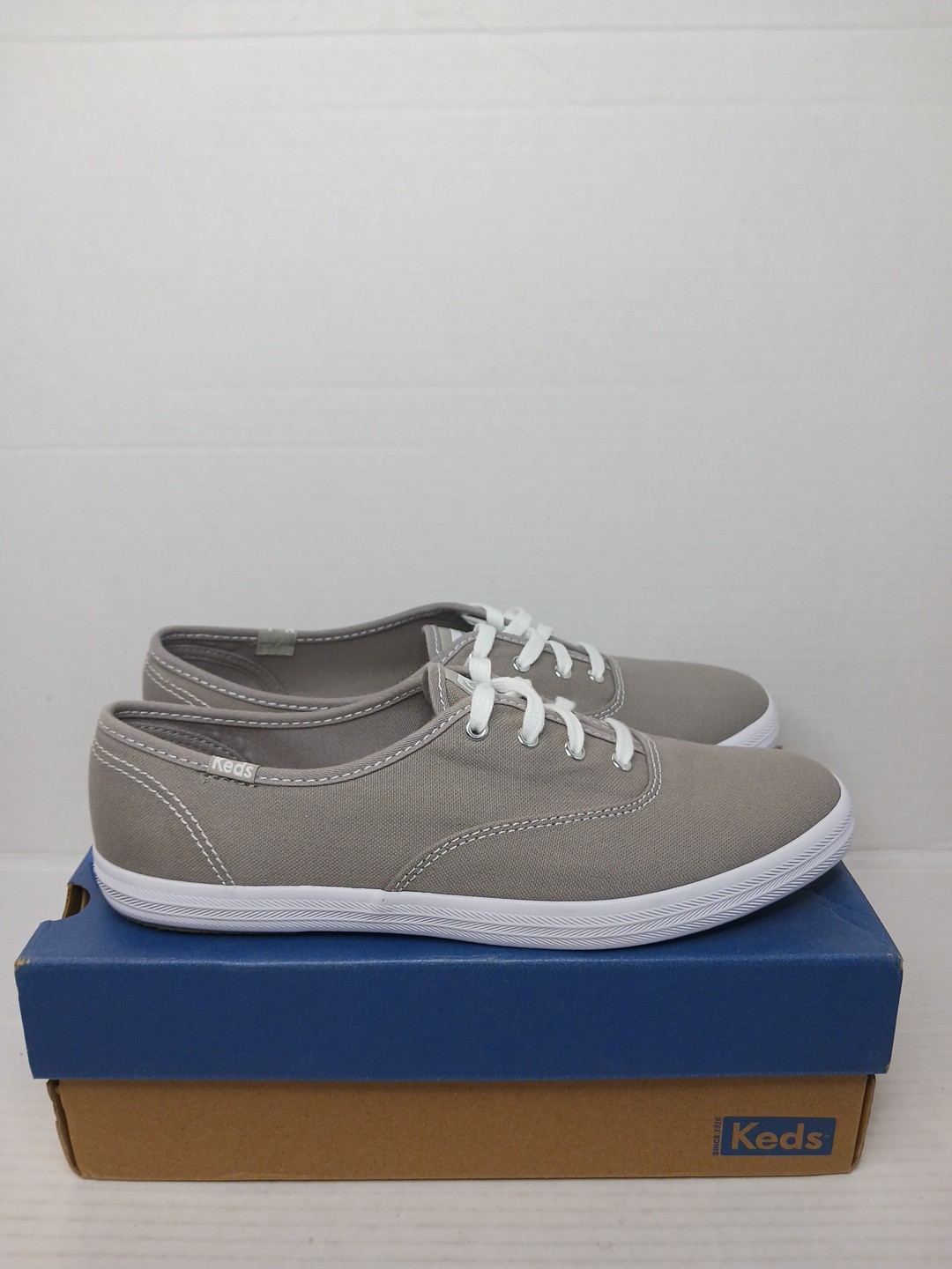 Keds Shoes Women's Champion Canvas Lace Up Sneakers Gray New Size 9 M