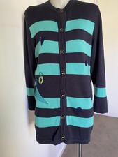 Basler Germany Vint Green/blk Stripe Jkt With Sequins. 40  chest Prel