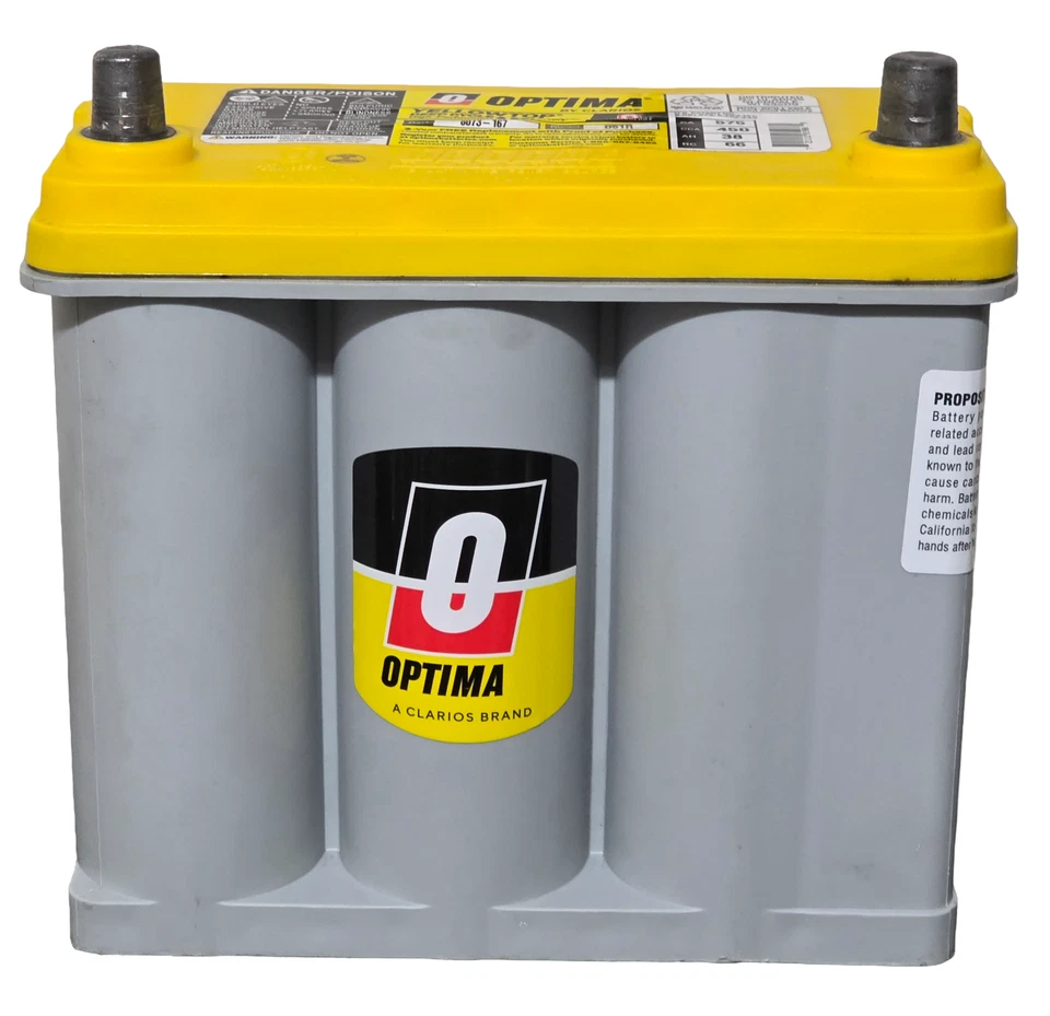 Optima Yellow Top Battery D51R | PN. 8073-167 | CA575 | CCA 450 | AH 38 | RC 66 Foto 2 de 4