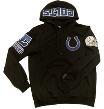 PRO STANDARD LUXURY ~ INDIANAPOLIS COLTS PULLOVER HOODED SWEATSHIRT MEN'S SZ XL