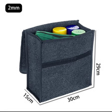 1PC Dark Gray Car Felt Storage Box Car Storage Bag Enlarged and Thickened Soft F