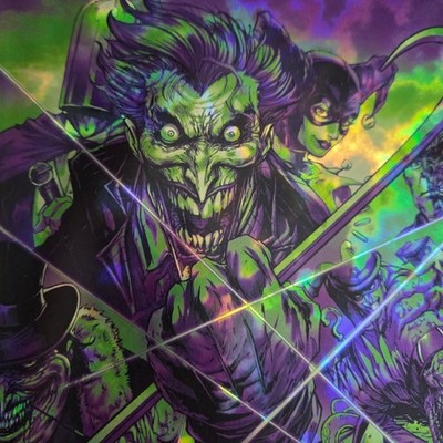 BEYOND: THE JOKER COMPLEX Dallas Fan Expo Green Purple Lava Magma Foil #15 of 15
