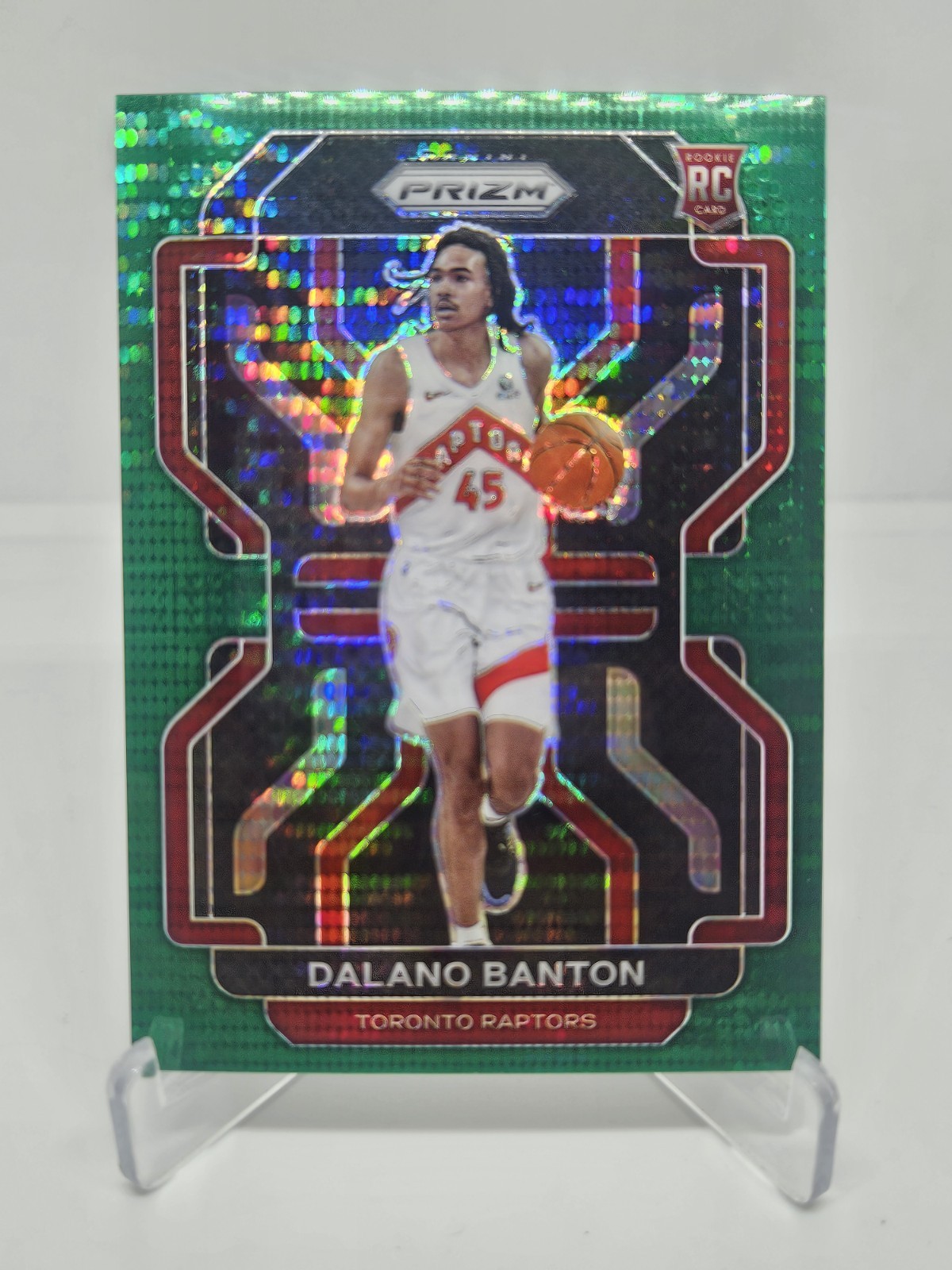 2021 PANINI PRIZM 328 DALANO BANTON GREEN PULSAR /25