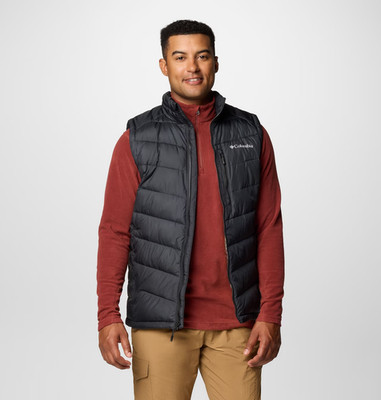 Columbia Labyrinth Loop II Vest Men's Black Insulated Full Zip Hiking JAX571