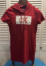 Calvin Klein Women’s Red Hoodie Dress Size Medium