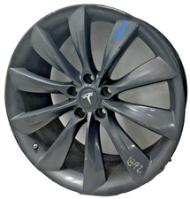 2012-2017 Tesla Model S 21X9 Charcoal Gray Aluminum Wheel Rim OEM *SCRATCHES