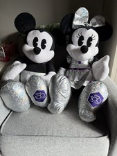 2023 Disney Collectible 100th Mickey  Minnie Mouse 30" Jumbo Plush Doll Stuff