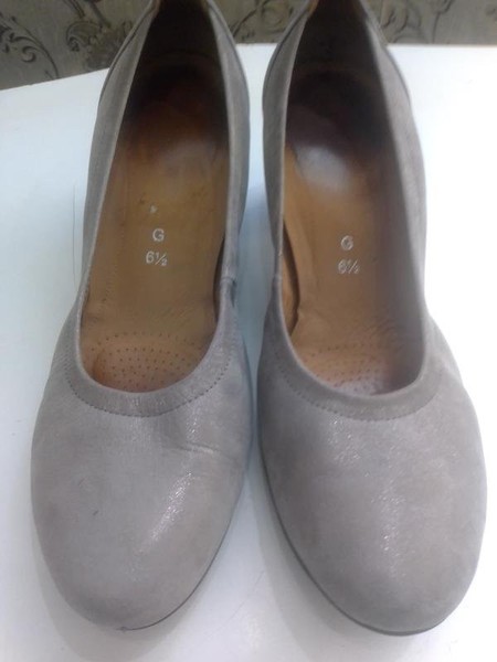 Women Gabor Heels Grey Suede 39.5