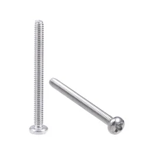 30/60/100pcs M2 Stainless Steel Phillips Pan Head Machine Screws Fasteners Bolts